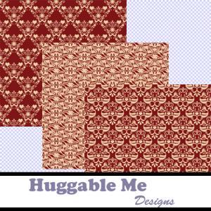 Burgundy Paper - Burgundy And Tan Damask Paper For..