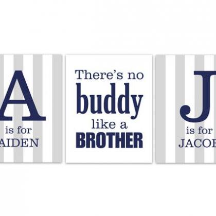 Digital Download - Brothers Wall Art, Personalized..