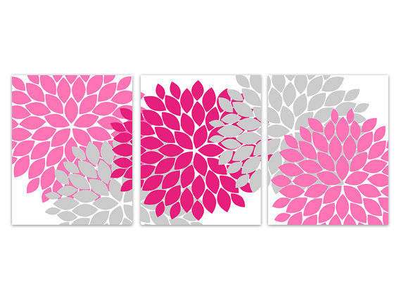 Digital Download Instant Download Flower Burst Art Pink And