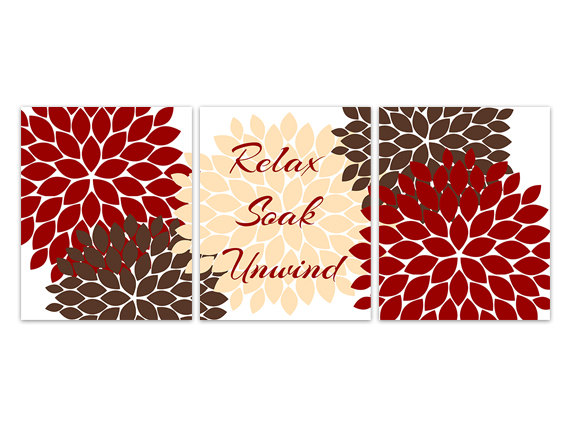 Digital Download Instant Download Bathroom Wall Art Relax Soak
