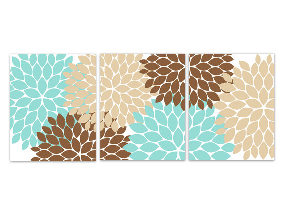 Digital Download Home Decor Wall Art Instant Download Aqua And