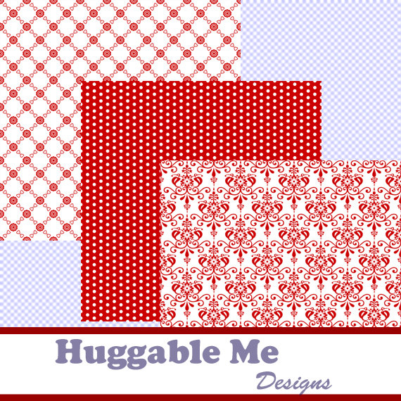 Digital Scrapbooking Paper Red And White Digital Valentine Paper For  Wedding Scrapbook Backgrounds 1 on Luulla