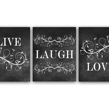 Digital Download Bedroom Art Live Laugh Love Bedroom Wall Art